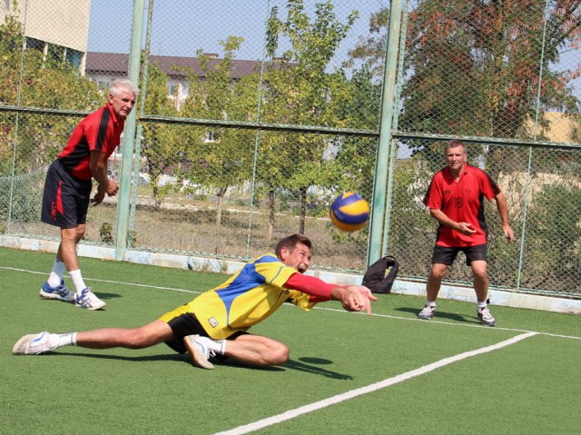 Момент гри ветеранів з Білої Церкви (55+)