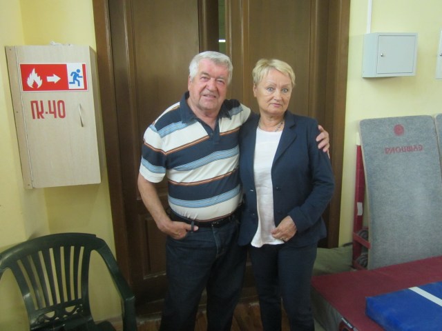 Прославленные ветераны гимнастики Леонид Спекторов и Любовь Росихина