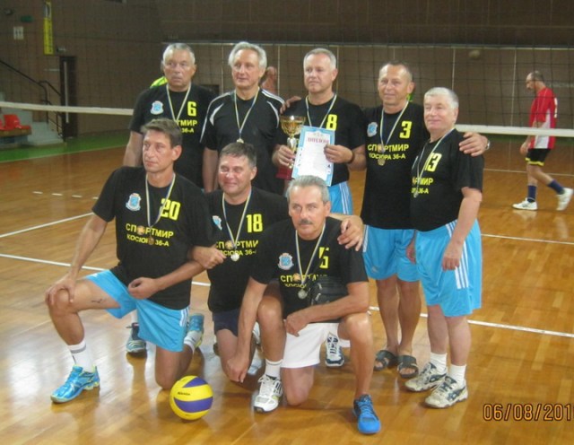 Победитель турнира 55+  команда г. Першотравенск (Днепропетровская обл.)
