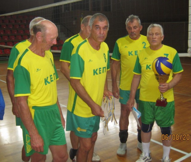 Победитель турнира 65+  команда г. Херсона 